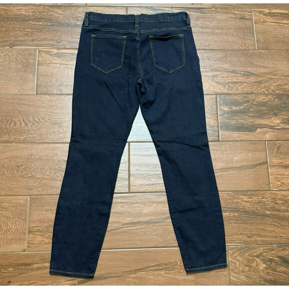 J Crew Women's Jeans Size 31 Toothpick Skinny Ankle Mid Rise Dark Wash Stretch - Picture 8 of 8